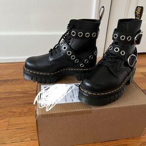 Dr. Martens Audrick Hardware Leather Boots